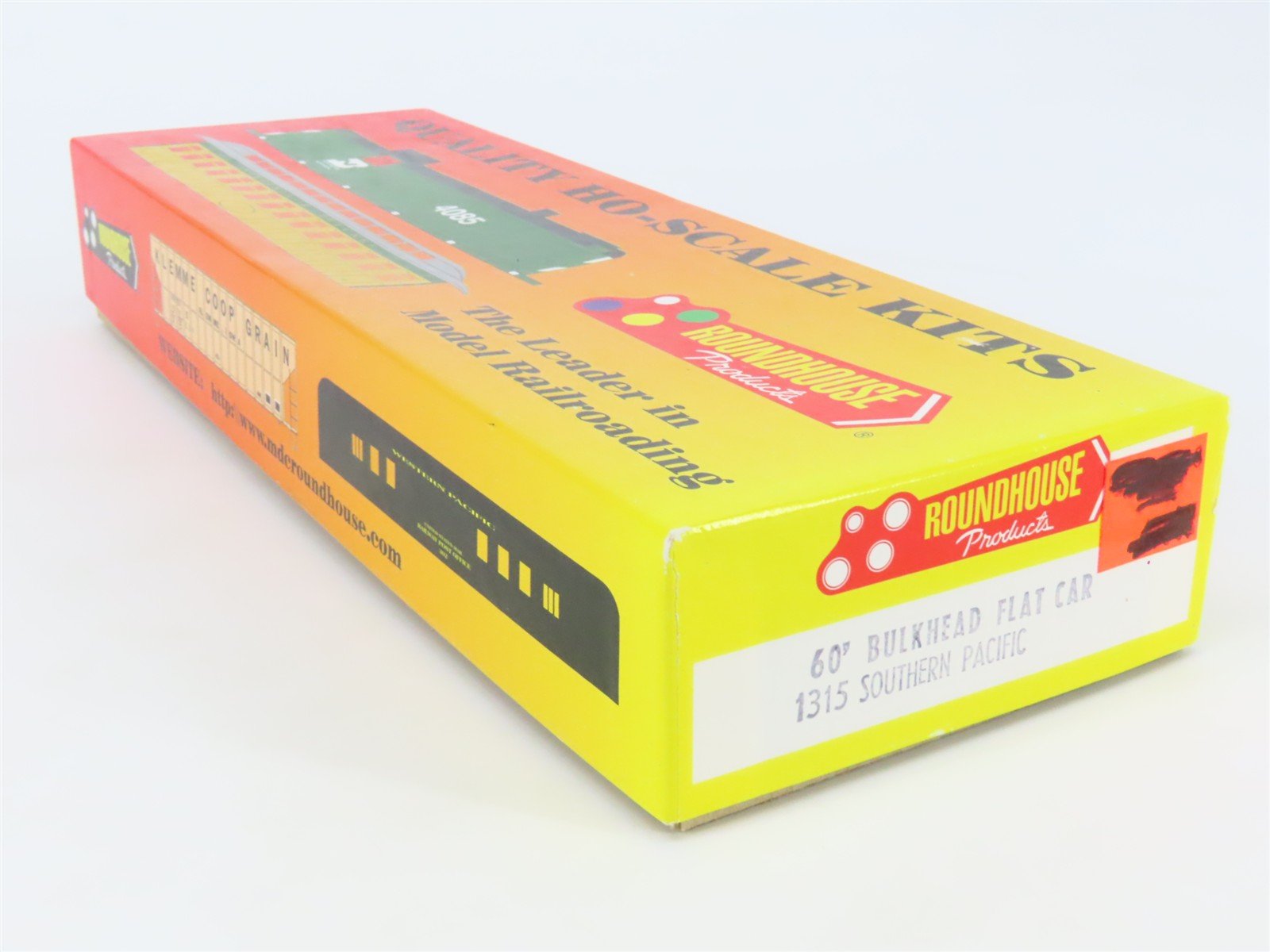 HO Scale Roundhouse Kit 1315 SP Southern Pacific 60' Bulkhead Flat Car #509340