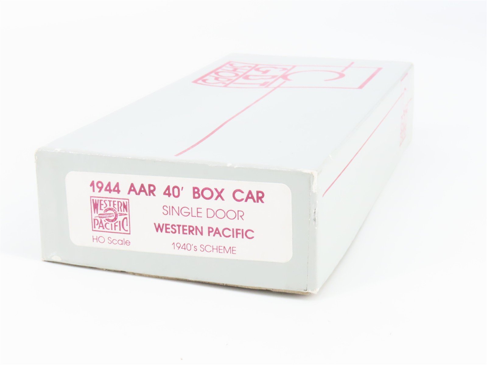HO C&BT Shops Kit WP Western Pacific Feather 40' Single Door Box Car #20590