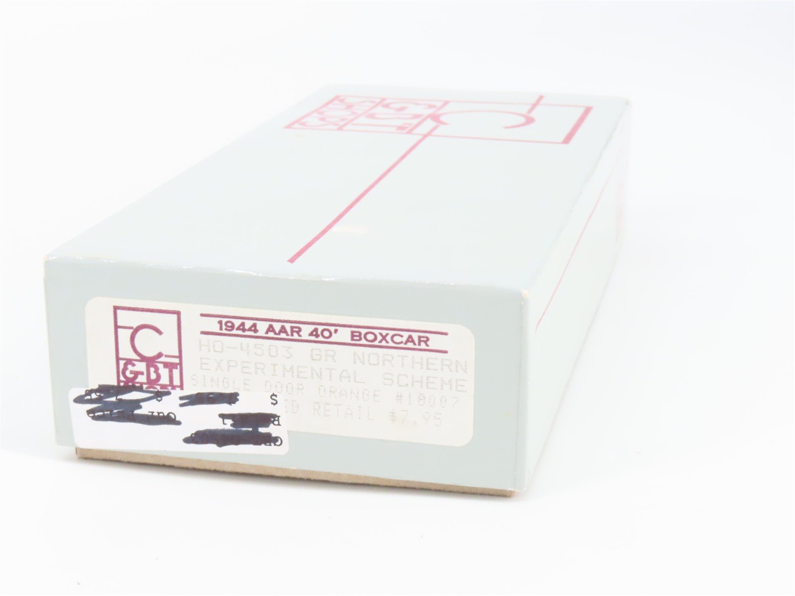 HO Scale C&BT Shops Kit 4503 GN Great Northern 40' Single Door Box Car #18007