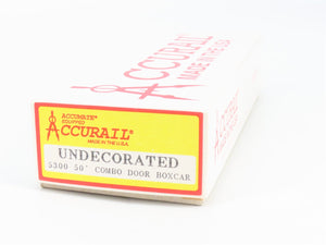 HO Scale Accurail Kit 5300 Undecorated 50' Combination Door Box Car
