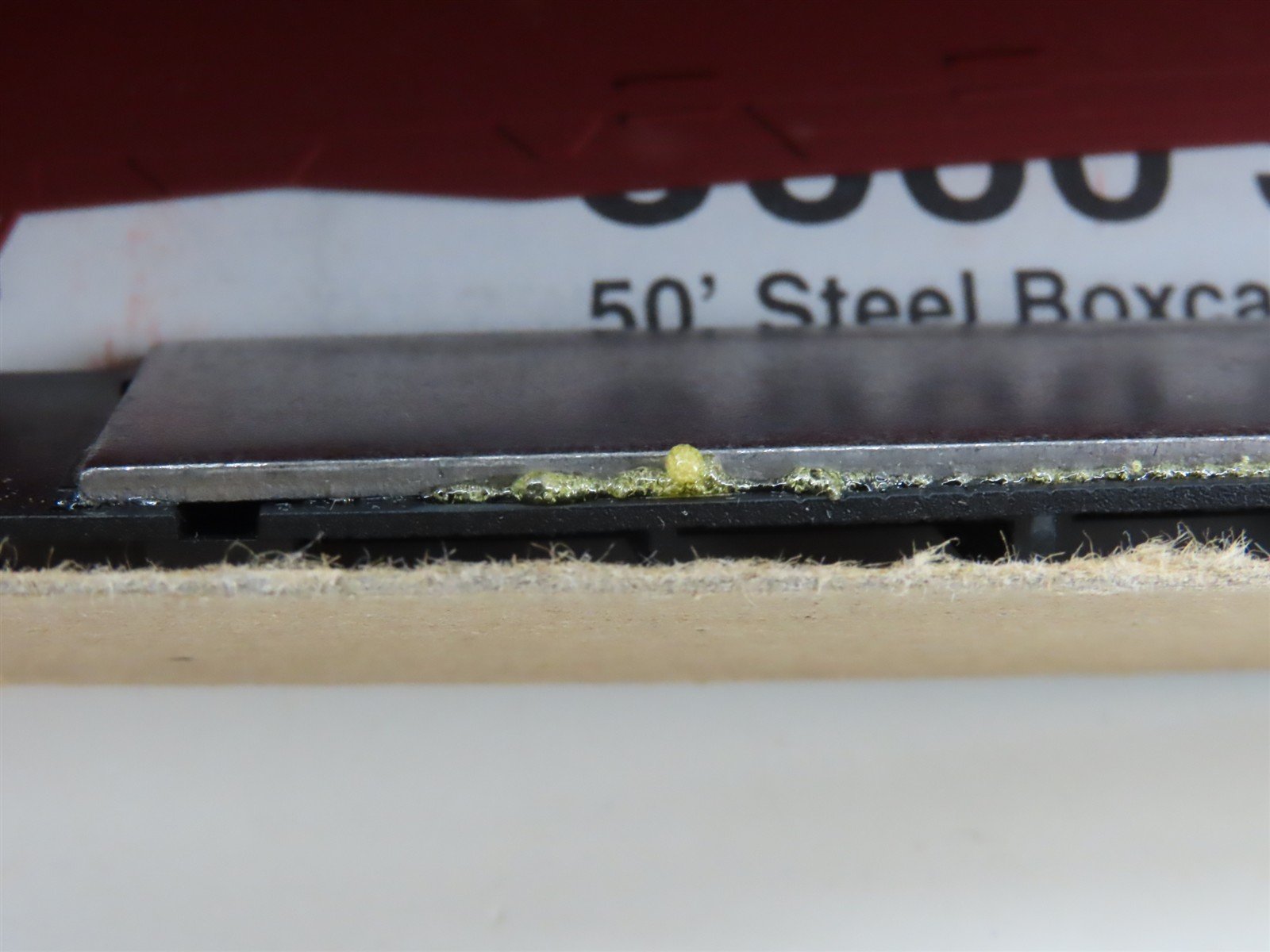 HO Scale Accurail Kit 5799 Data Only 50' Steel Box Car - Partially Assembled