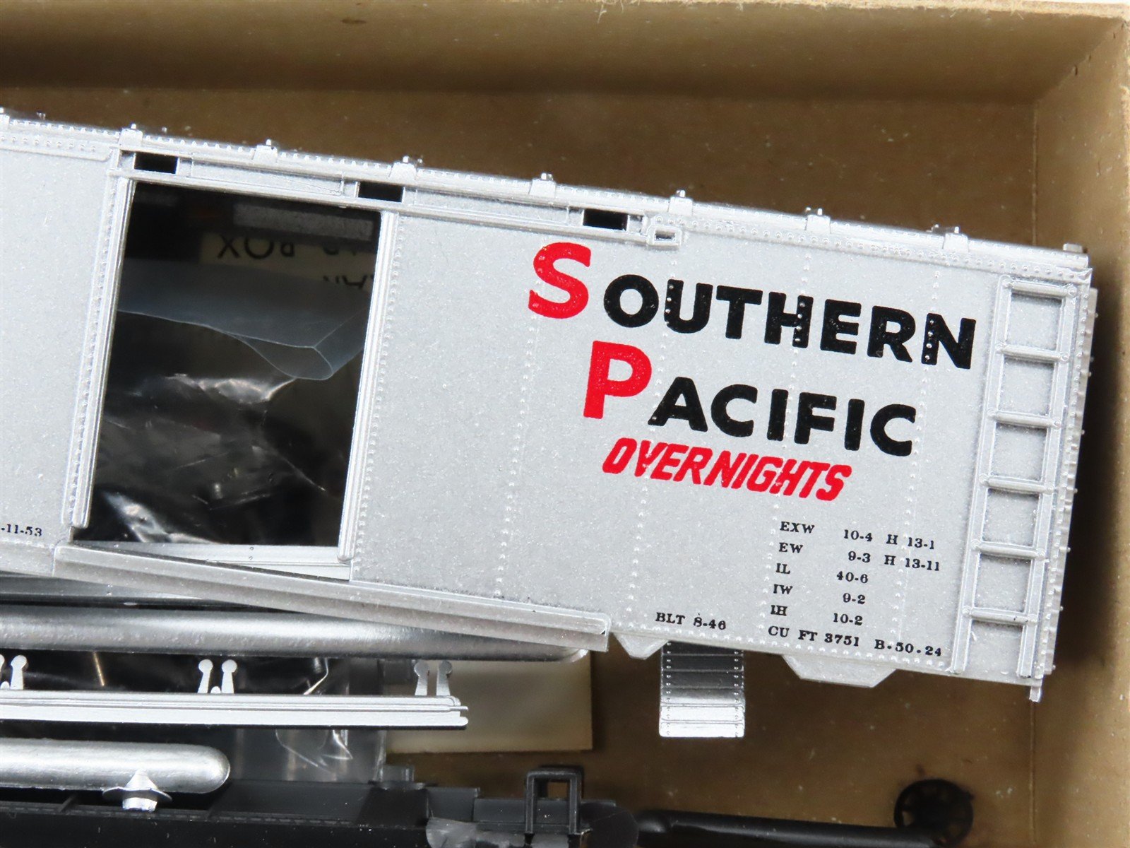HO Scale Roundhouse Kit 1071 SP Southern Pacific Overnight 40' Box Car #163115