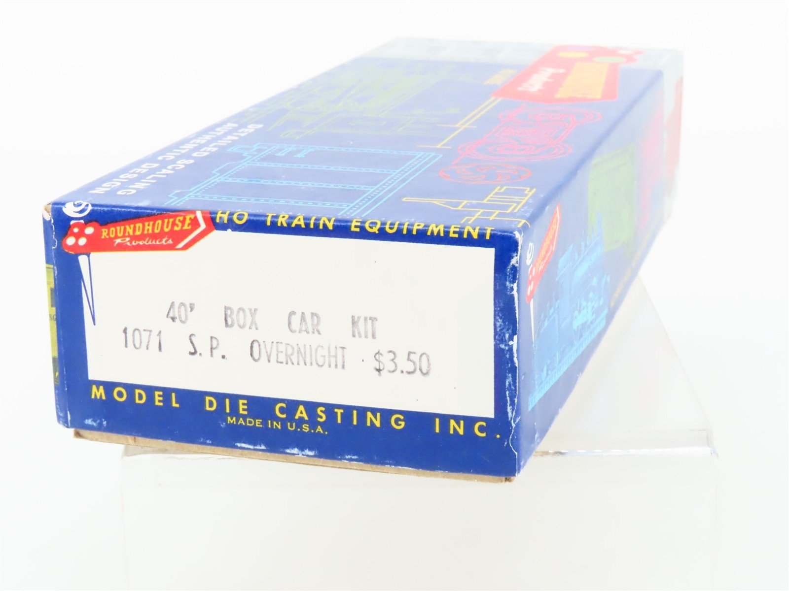 HO Scale Roundhouse Kit 1071 SP Southern Pacific Overnight 40' Box Car #163115