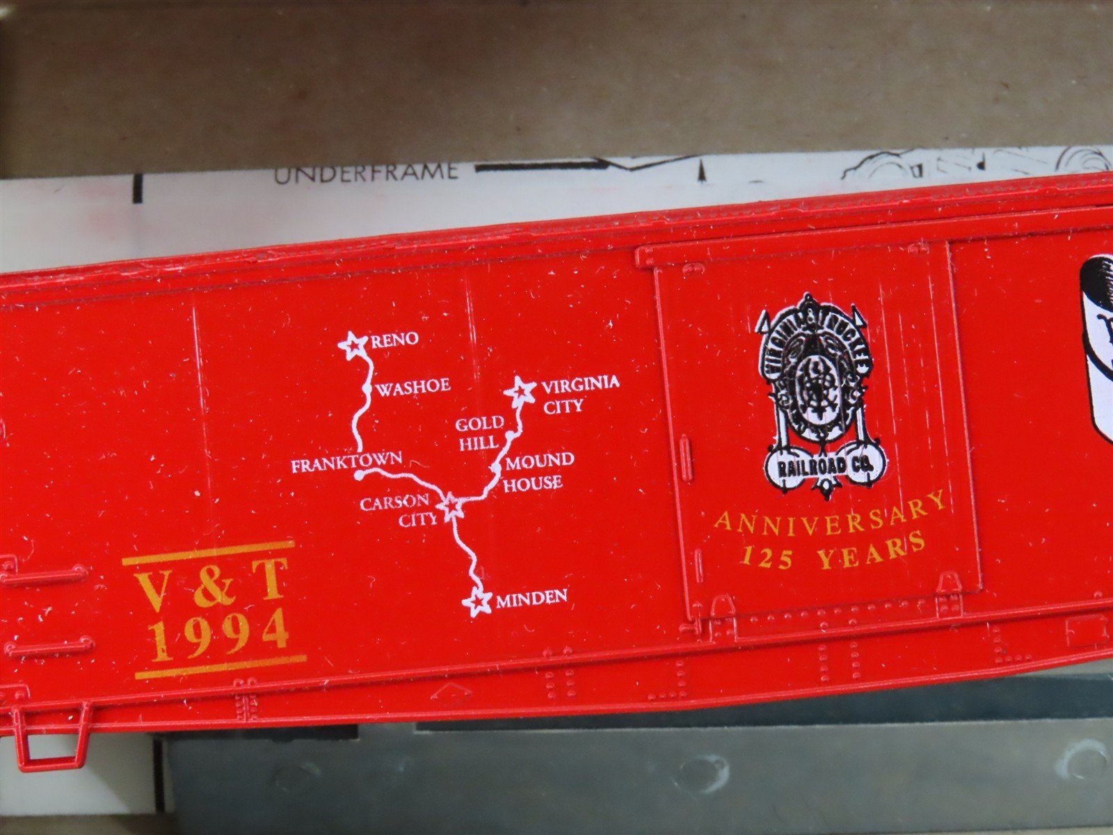 HO Scale Roundhouse Kit 7753 V&T Virginia & Truckee Anniversary Box Car #1994