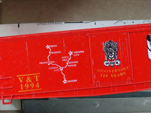 HO Scale Roundhouse Kit 7753 V&T Virginia & Truckee Anniversary Box Car #1994