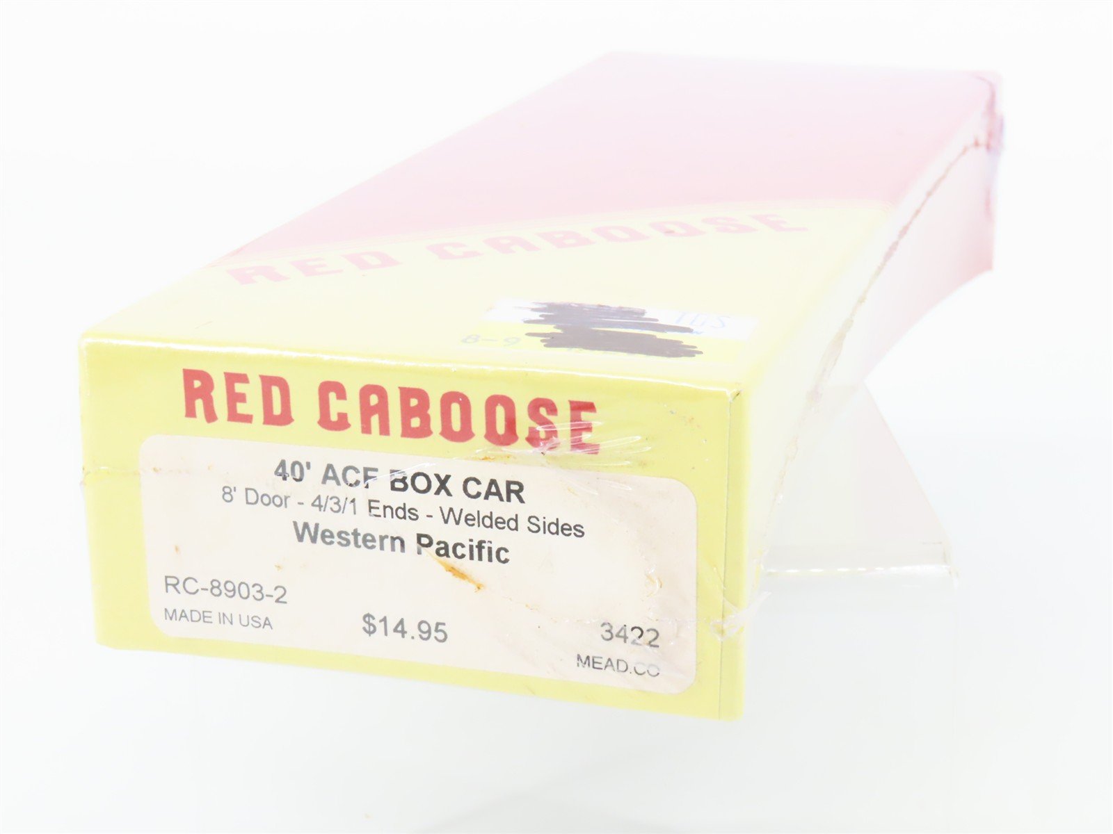 HO Scale Red Caboose Kit RC-8903-2 WP Western Pacific 40' Box Car #3421 - Sealed