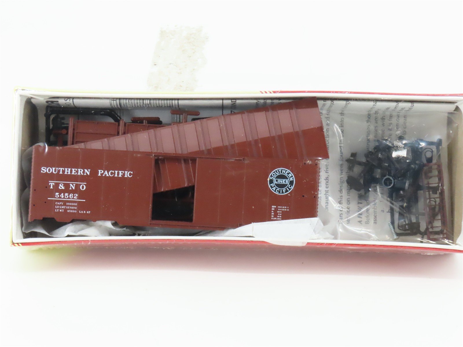 HO Red Caboose Kit RC-8051-6 T&NO SP Southern Pacific Box Car #54562 - Sealed