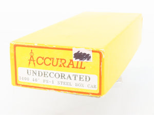 HO Scale Accurail Kit 3400 Undecorated 40' Steel Single Door Box Car