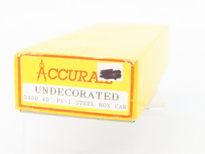 HO Scale Accurail Kit 3400 Undecorated 40' Steel Single Door Box Car