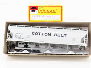 HO Scale Accurail Kit 2021 SSW Cotton Belt 3-Bay Covered Hopper #74375
