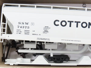 HO Scale Accurail Kit 2021 SSW Cotton Belt 3-Bay Covered Hopper #74375