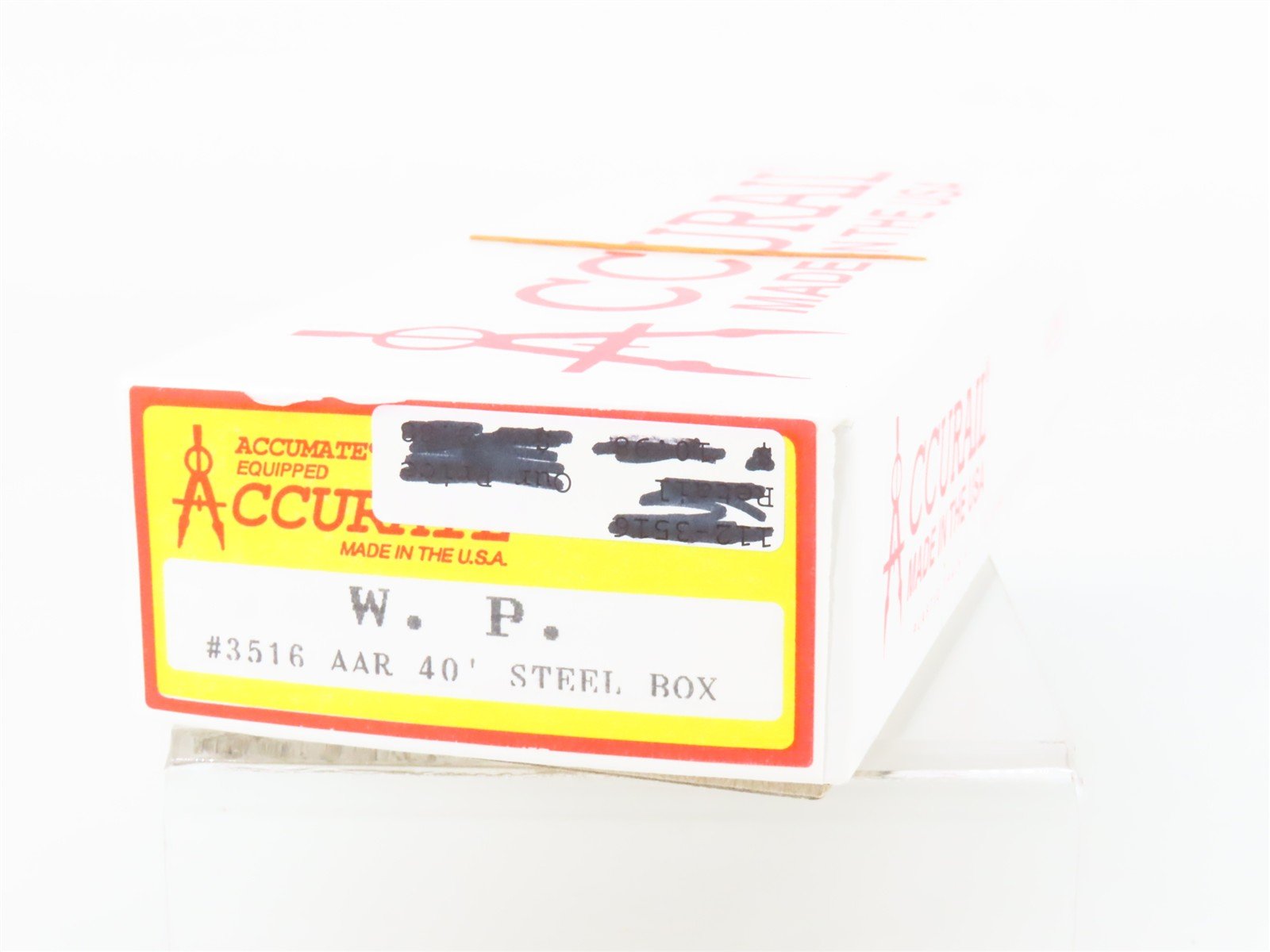 HO Scale Accurail Kit 3516 WP Western Pacific 40' Steel Box Car #20346