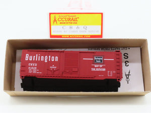 HO Accurail Kit 3808 CB&Q Burlington Route 40' Combination Door Box Car #41026