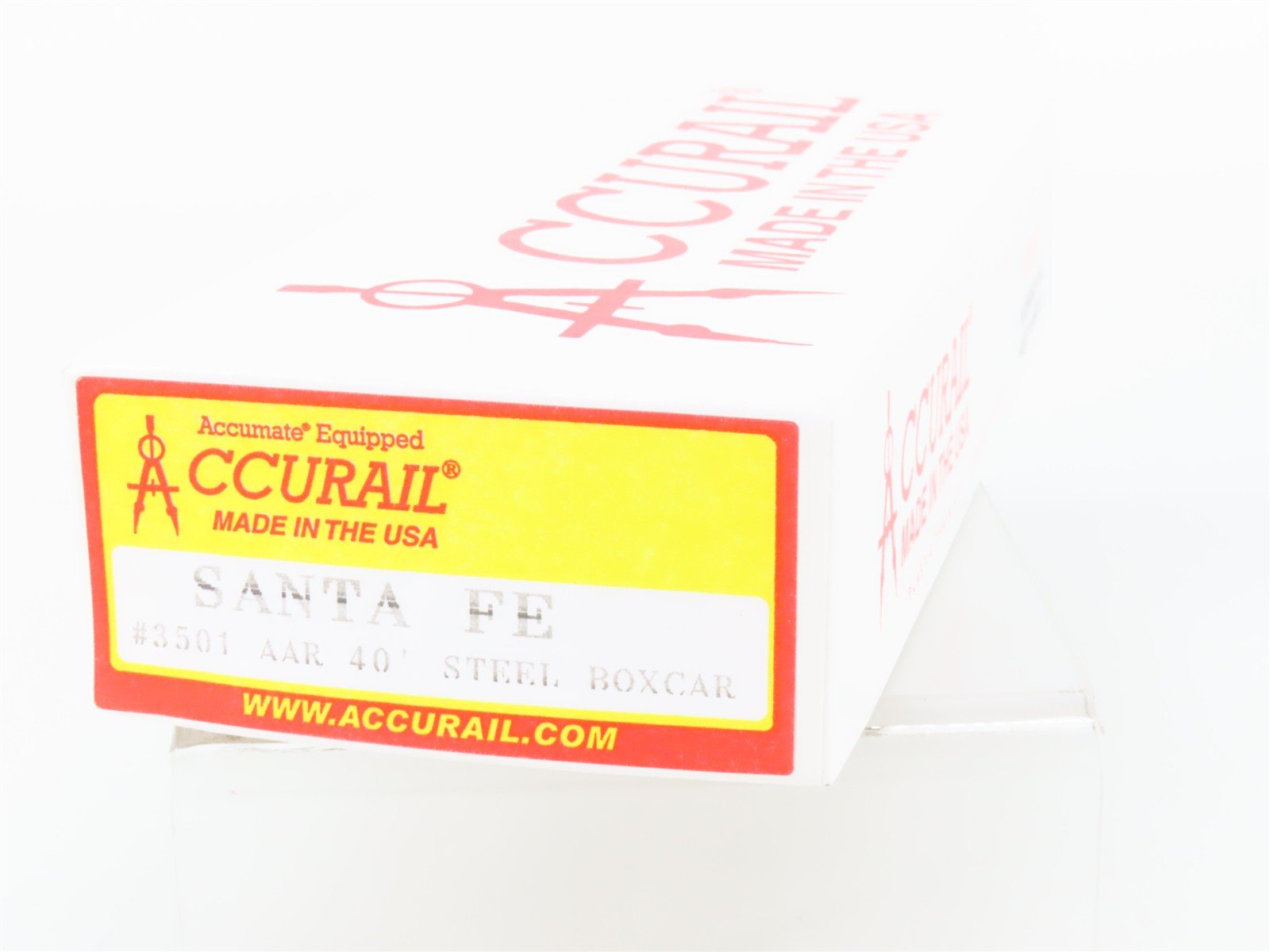 HO Scale Accurail Kit 3501 ATSF Santa Fe Super Chief 40' Steel Box Car #35263