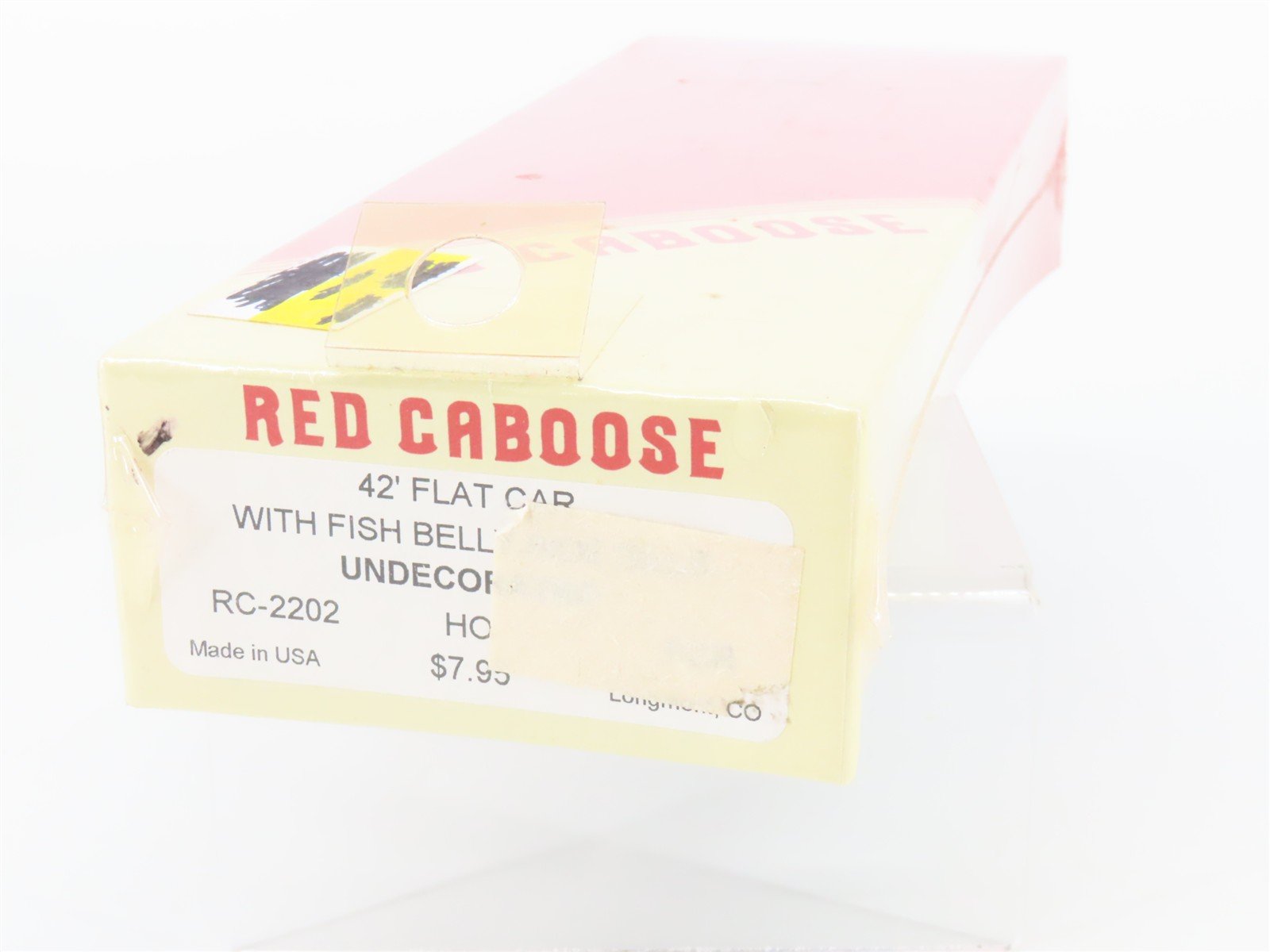 HO Scale Red Caboose Kit RC-2202 Undecorated 42' Flat Car - Sealed