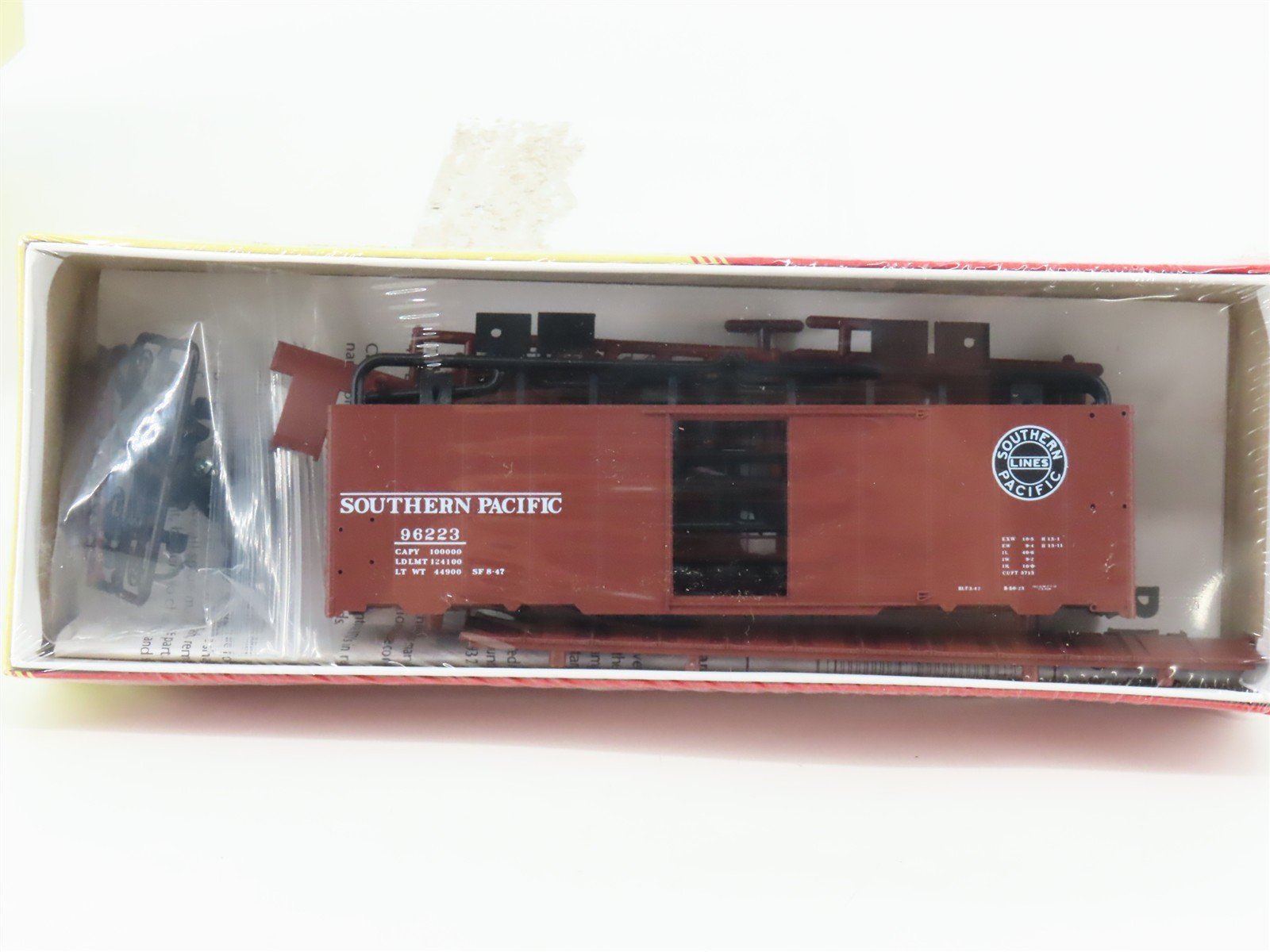 HO Red Caboose Kit RC-8038-1g SP Southern Pacific 40' Box Car #96223 - Sealed