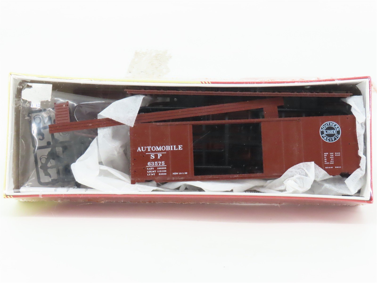 HO Red Caboose Kit RC-8538-5 SP Southern Pacific 40' Box Car #63575 - Sealed