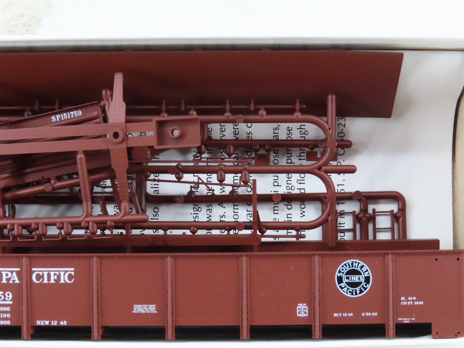HO Scale Red Caboose Kit RC5001-9 SP Southern Pacific Drop Bottom Gondola 151759