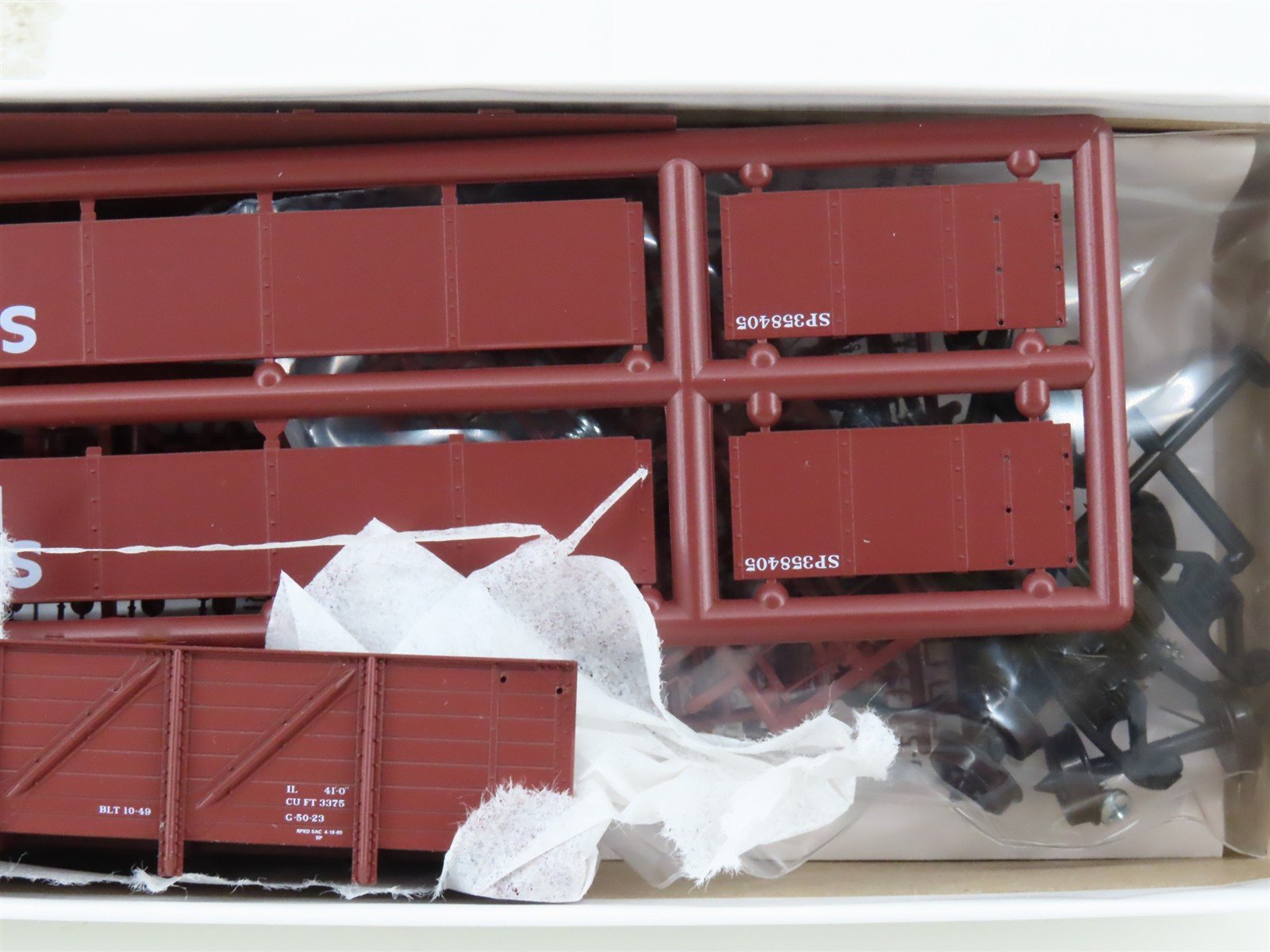 HO Red Caboose Kit RC-5180-7 SP Southern Pacific Drop Bottom Gondola #358405