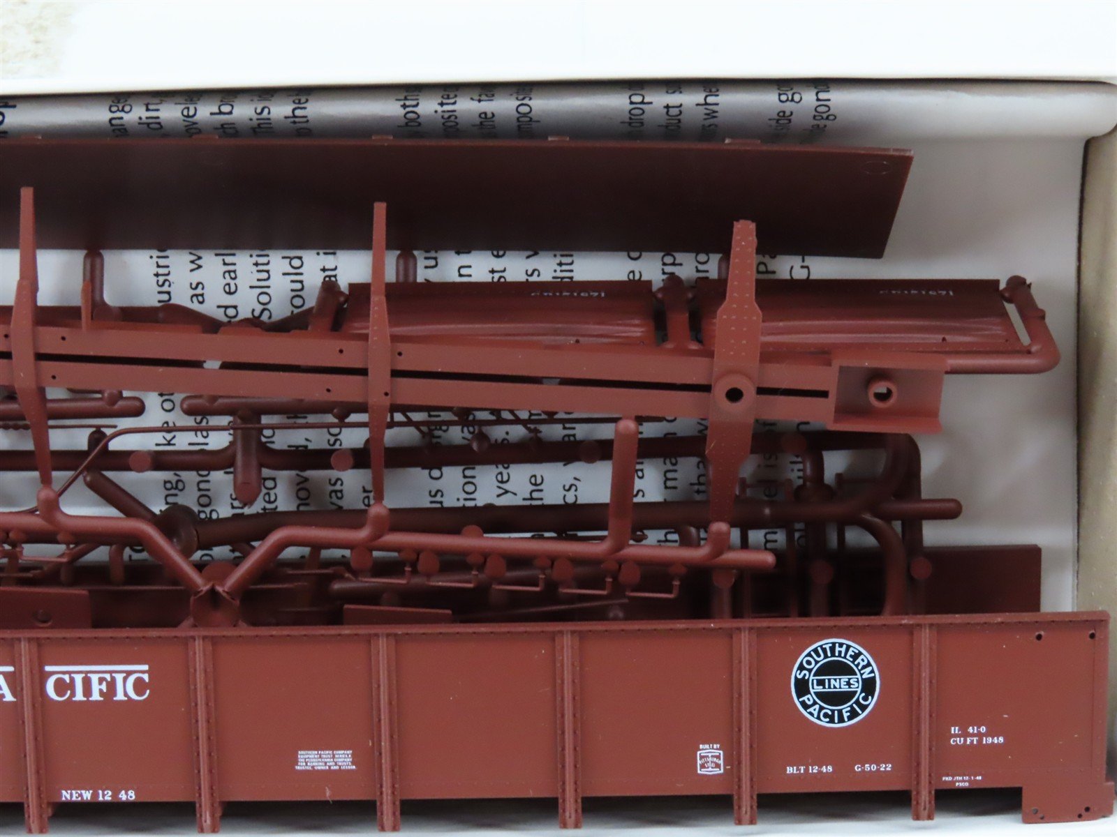 HO Red Caboose Kit RC5001-11 SP Southern Pacific Drop Bottom Gondola #151871