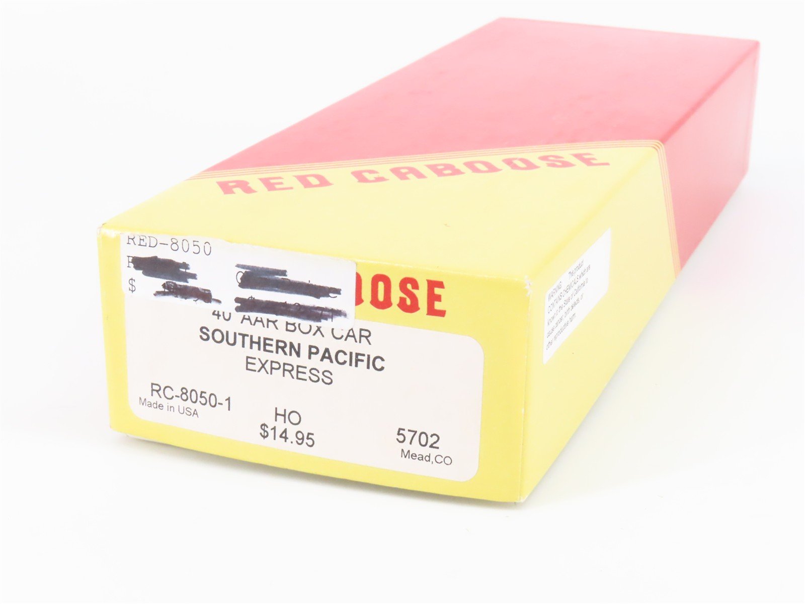 HO Scale Red Caboose Kit RC-8050-1 SP 40' Box Car #5702 - Partially Assembled