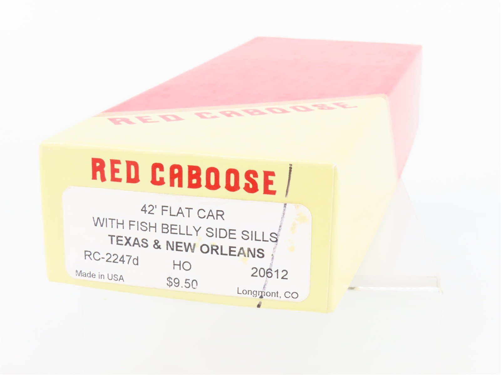 HO Scale Red Caboose Kit RC-2247d T&NO Texas & New Orleans 42' Flat Car #20612