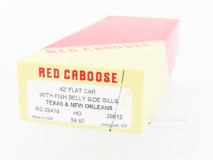 HO Scale Red Caboose Kit RC-2247d T&NO Texas & New Orleans 42' Flat Car #20612