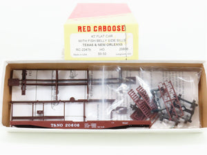 HO Scale Red Caboose Kit RC-2247b T&NO Texas & New Orleans 42' Flat Car #20606