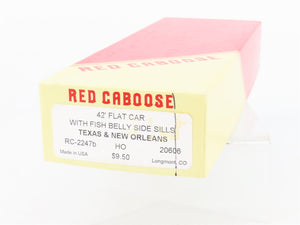HO Scale Red Caboose Kit RC-2247b T&NO Texas & New Orleans 42' Flat Car #20606