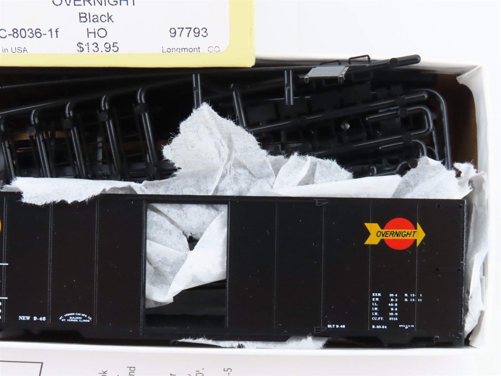 HO Scale Red Caboose Kit RC-8036-1f SP Southern Pacific 40' Box Car #97793