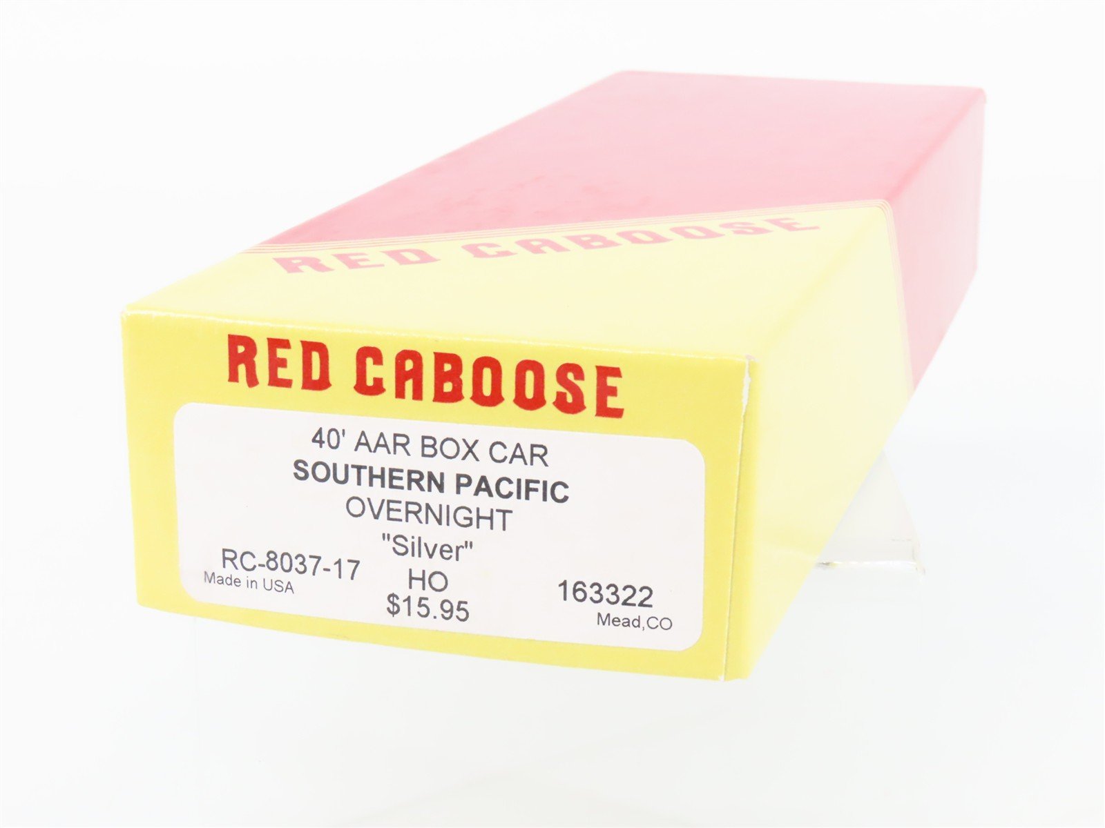 HO Scale Red Caboose Kit RC-8037-17 SP Southern Pacific 40' Box Car #163322