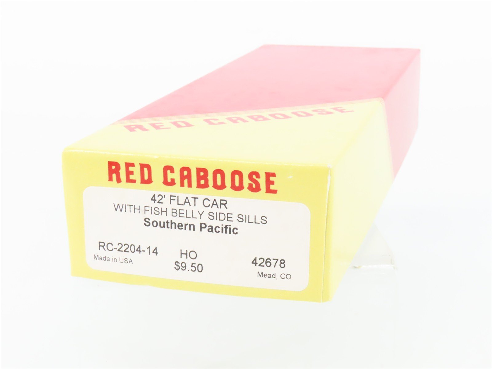 HO Scale Red Caboose Kit RC-2204-14 SP Southern Pacific 42' Flat Car #42678