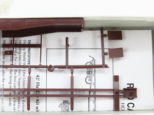 HO Scale Red Caboose Kit RC-2202 Undecorated 42' Flat Car