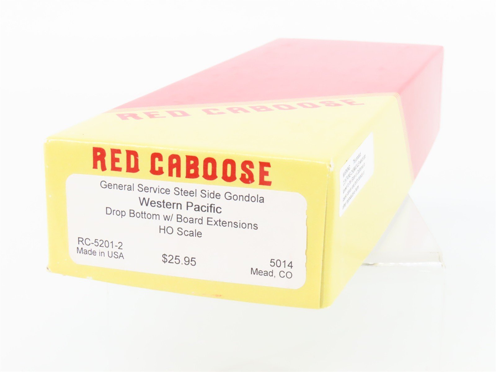 HO Scale Red Caboose Kit RC-5201-2 WP Western Pacific Railroad Gondola #5014