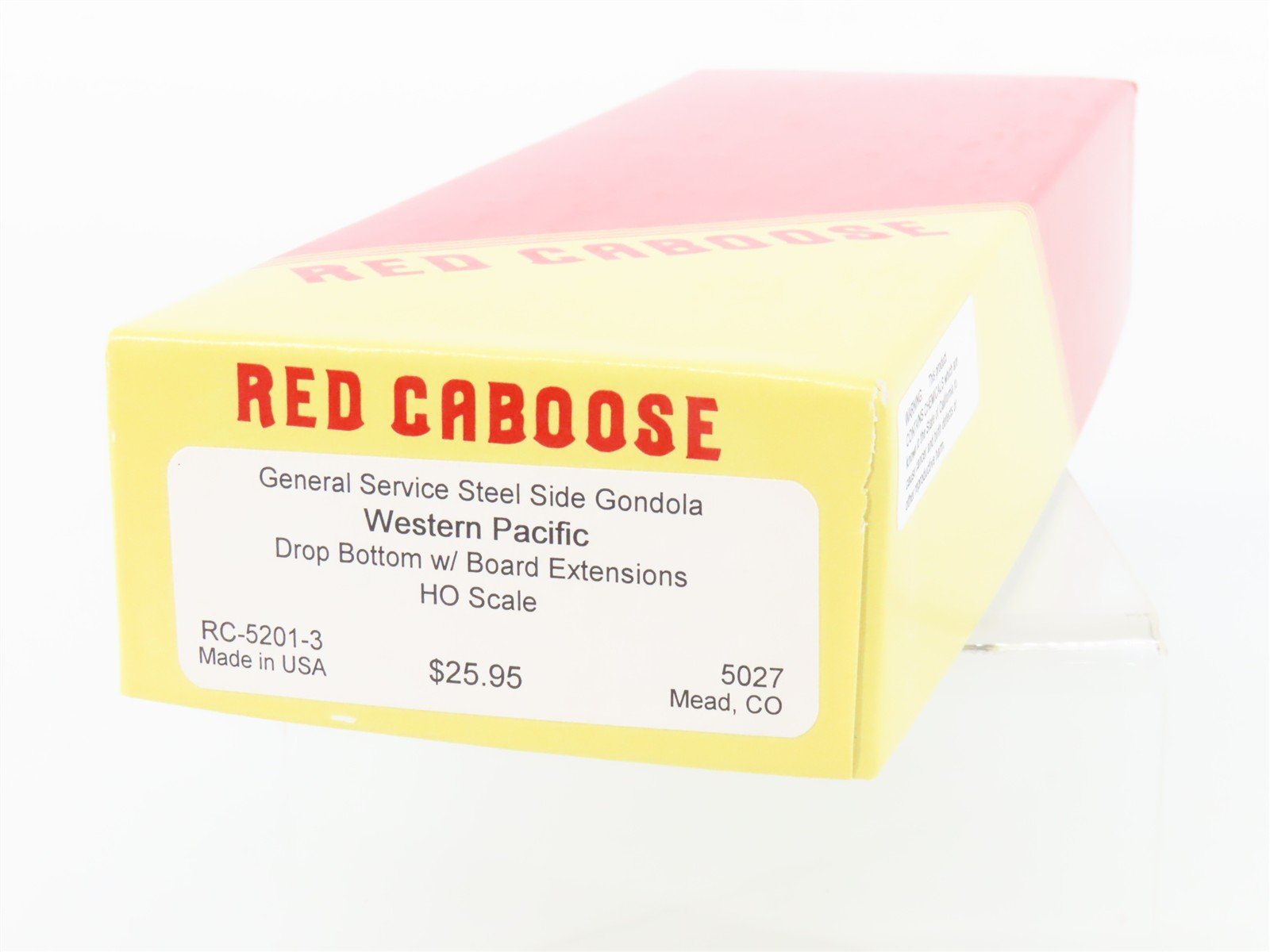 HO Scale Red Caboose Kit RC-5201-3 WP Western Pacific Drop Bottom Gondola #5027