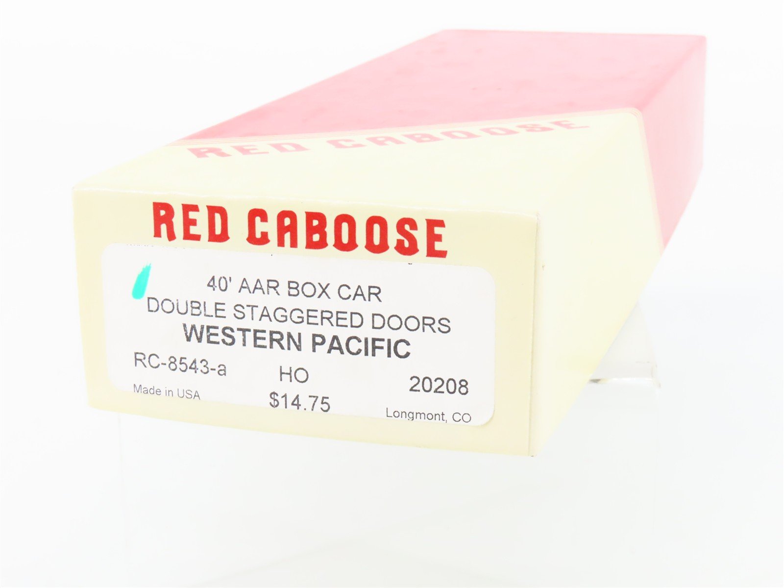 HO Scale Red Caboose Kit RC-8543-a WP Western Pacific 40' Box Car #20208 -Sealed