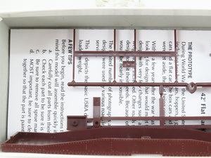 HO Scale Red Caboose Kit RC-2202 Undecorated 42' Flat Car