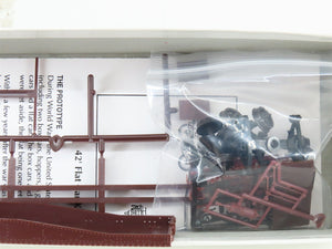 HO Scale Red Caboose Kit RC-2202 Undecorated 42' Flat Car