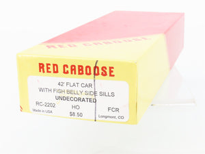 HO Scale Red Caboose Kit RC-2202 Undecorated 42' Flat Car