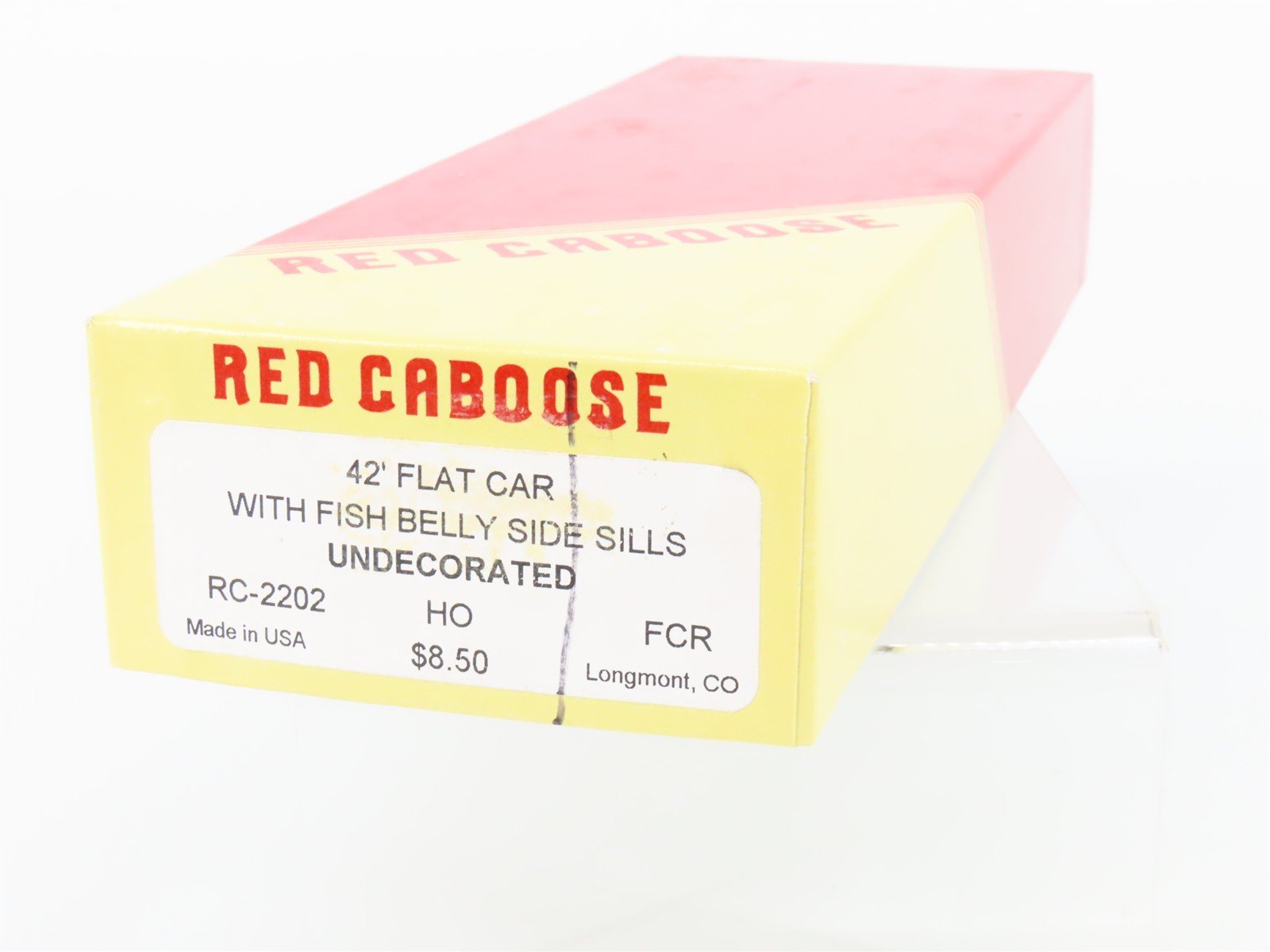 HO Scale Red Caboose Kit RC-2202 Undecorated 42' Flat Car