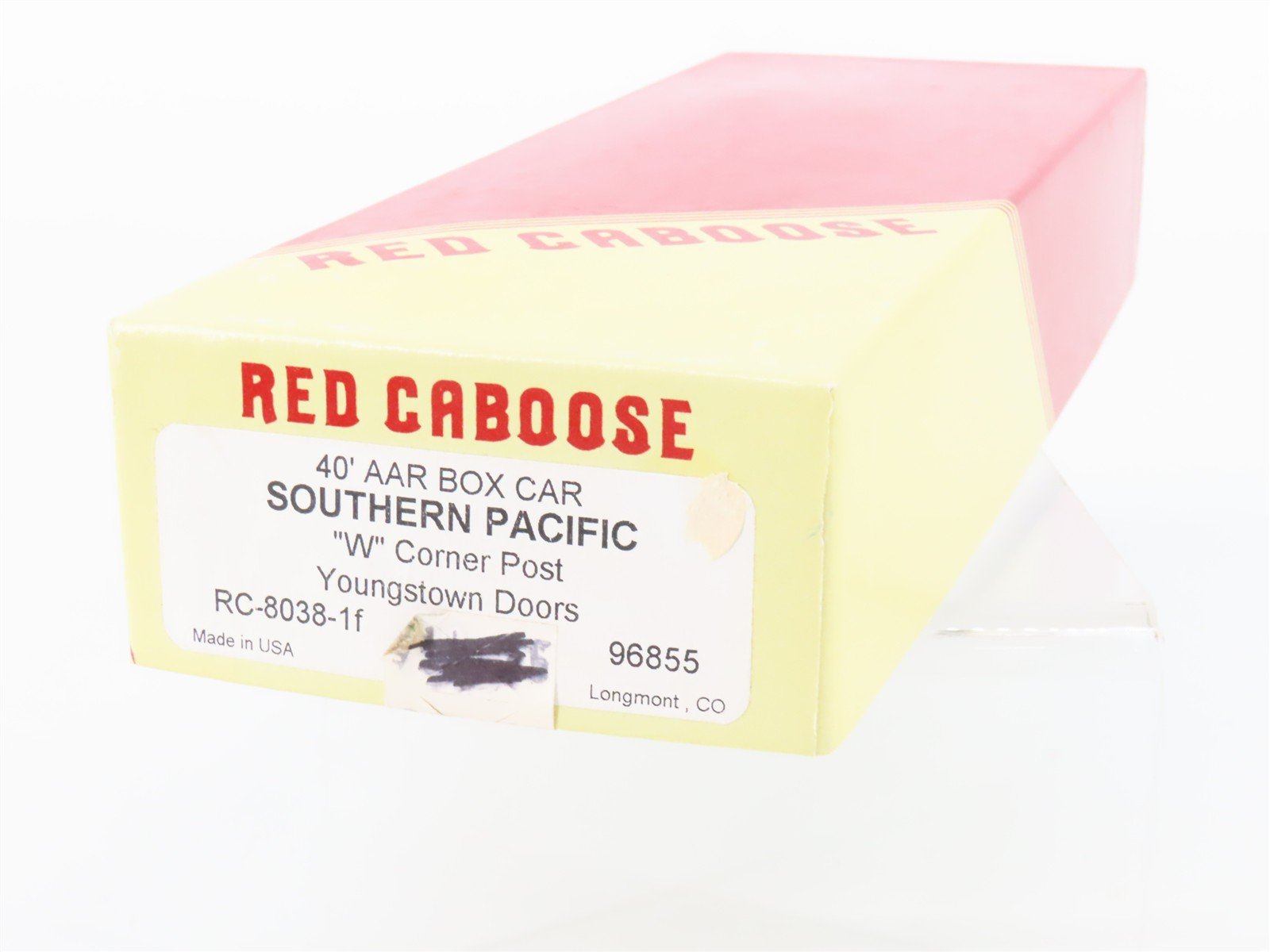 HO Scale Red Caboose Kit RC-8038-1f SP Southern Pacific 40' Box Car #96855