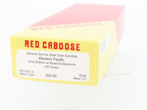 HO Scale Red Caboose Kit RC-5201-5 WP Western Pacific Drop Bottom Gondola #5046