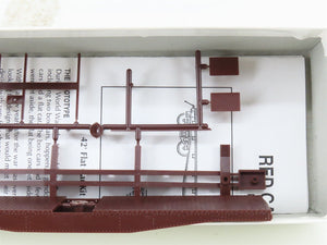 HO Scale Red Caboose Kit RC-2202 Undecorated 42' Flat Car