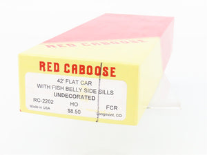 HO Scale Red Caboose Kit RC-2202 Undecorated 42' Flat Car