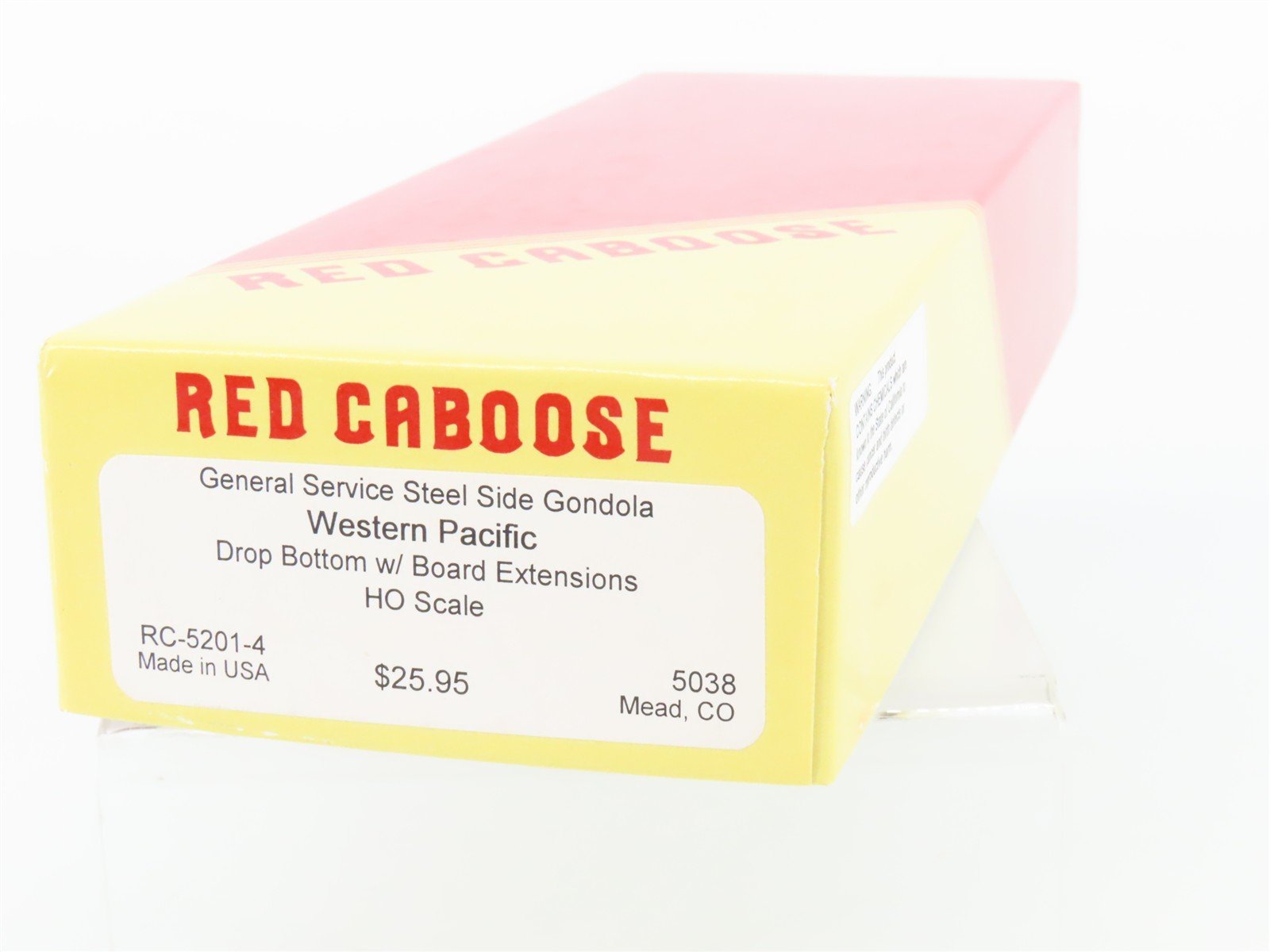 HO Scale Red Caboose Kit RC-5201-4 WP Western Pacific Drop Bottom Gondola #5038