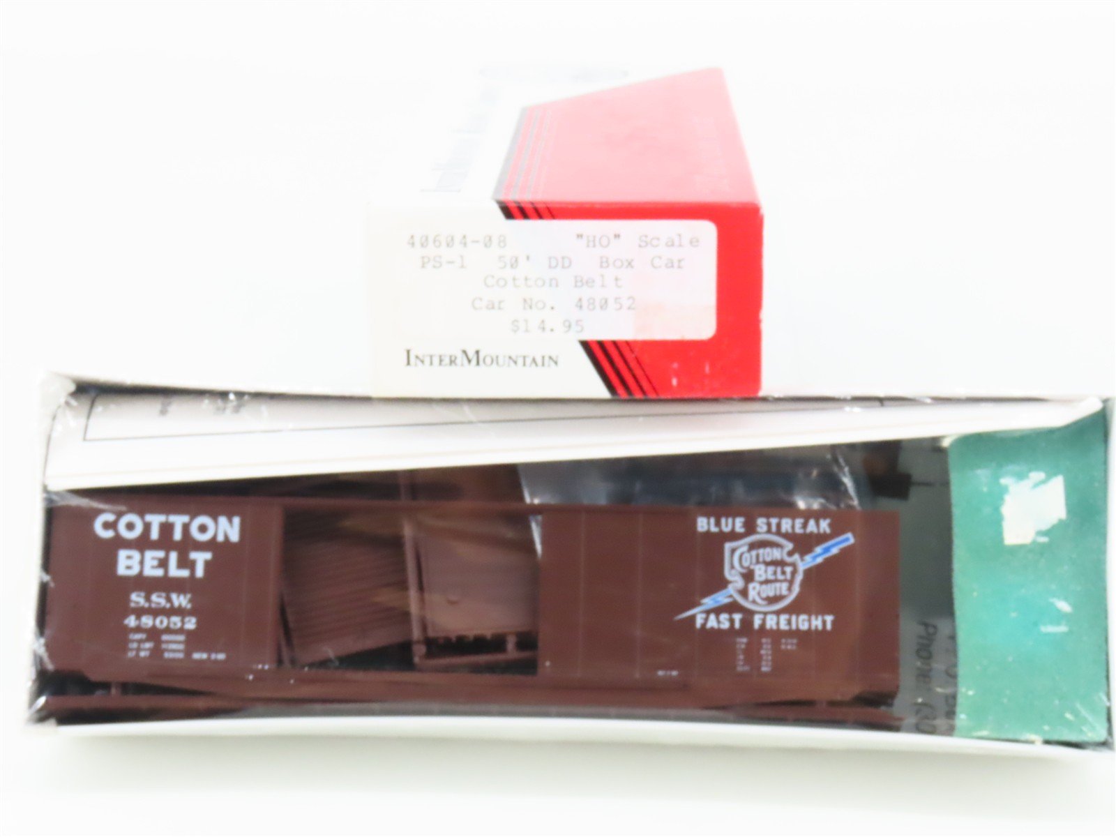 HO Scale InterMountain Kit 40604-08 SSW Cotton Belt Route Box Car #48052 -Sealed