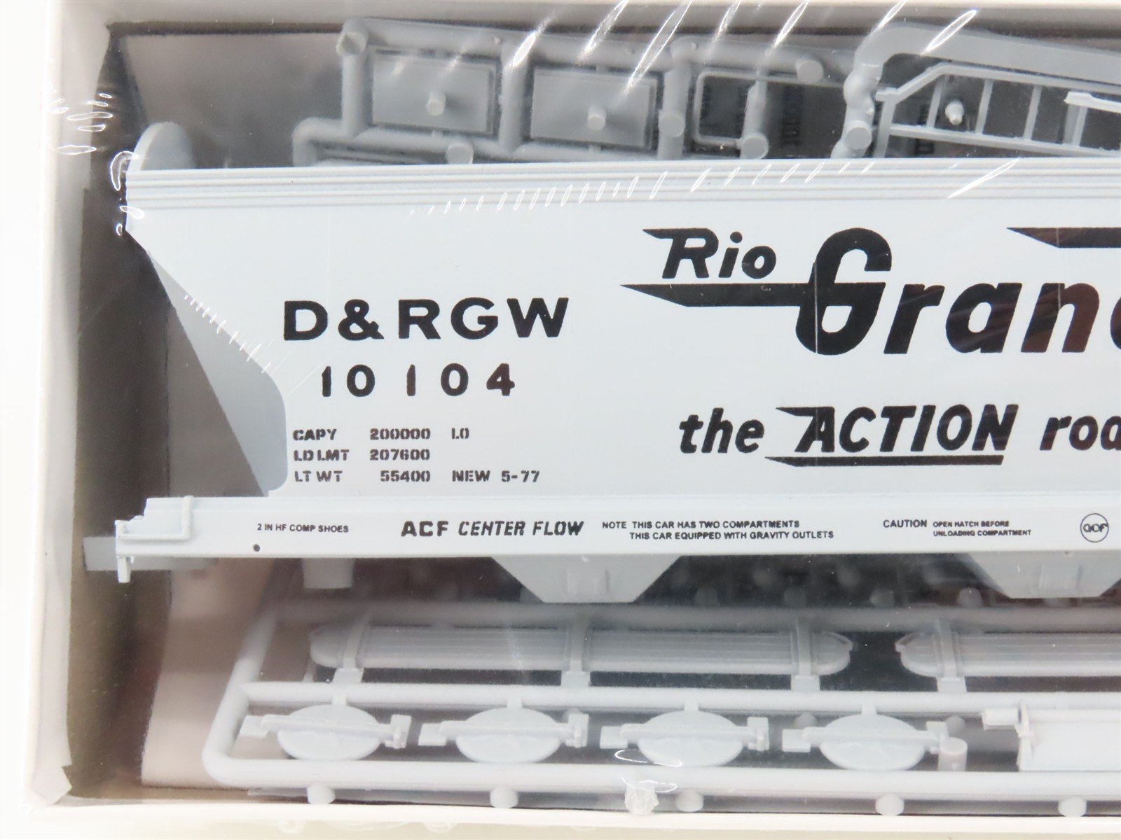 HO InterMountain Kit 41504-20 D&RGW Rio Grande 2-Bay Hopper #10104 - Sealed