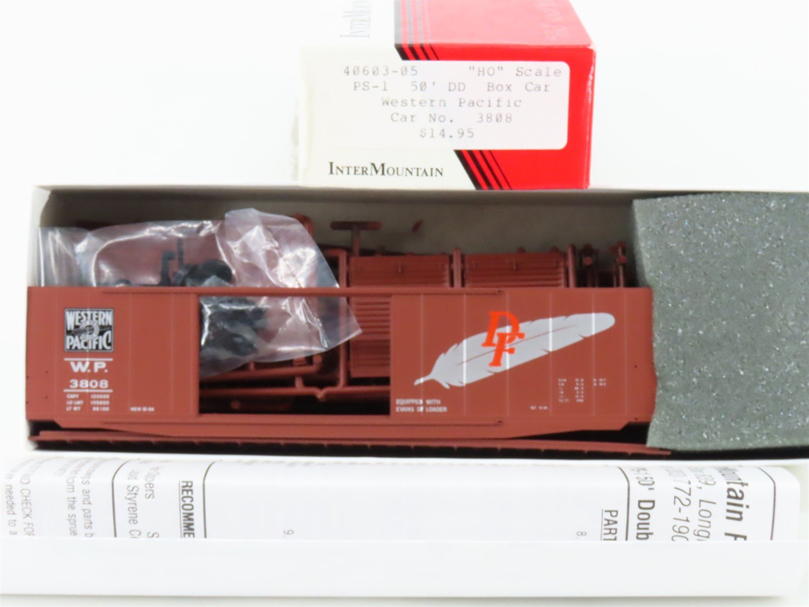 HO Scale InterMountain Kit 40603-05 WP Western Pacific 50' Box Car #3808