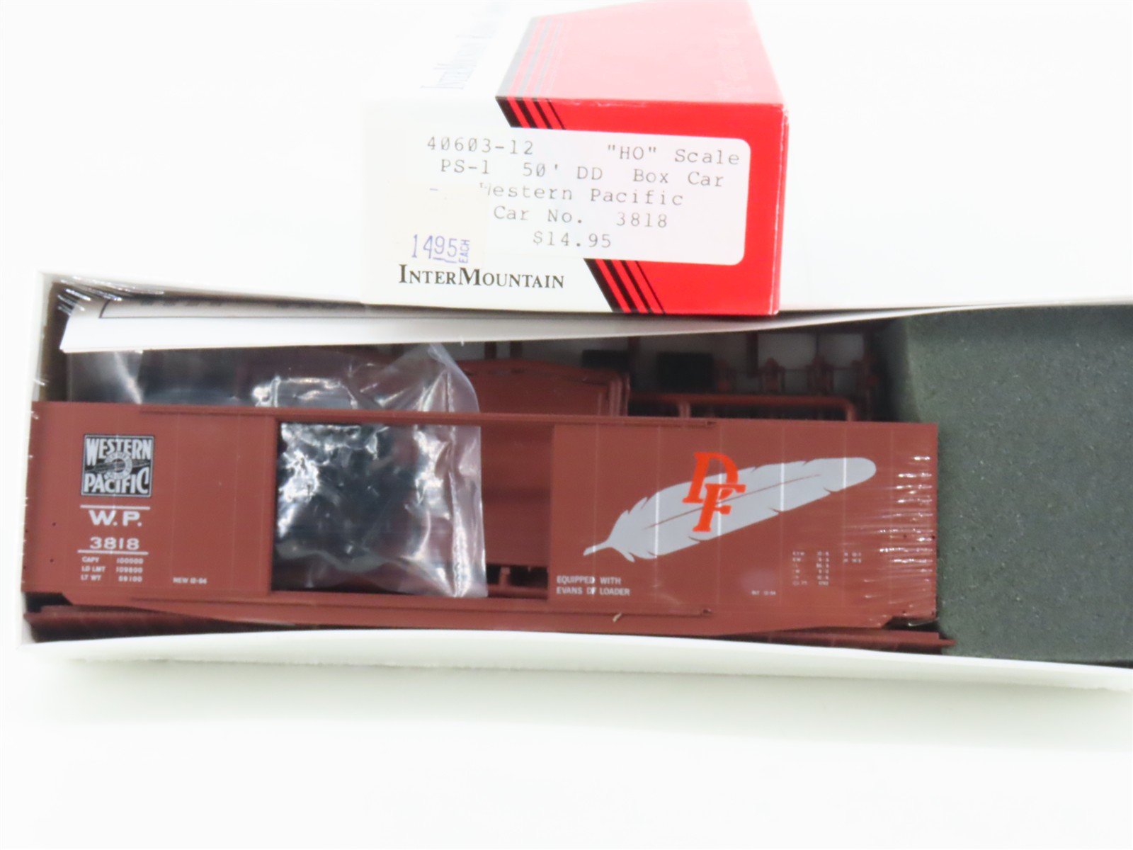 HO Scale InterMountain Kit 40603-12 WP Western Pacific Box Car #3818 - Sealed