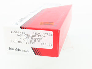 HO Scale InterMountain Kit 41504-32 D&RGW Rio Grande 2-Bay Hopper #10097